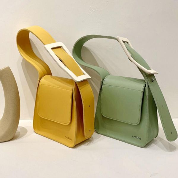 

fashion solid color shoulder bags for women 2021 designer armpit handbag brand underarm bag female small purses tote