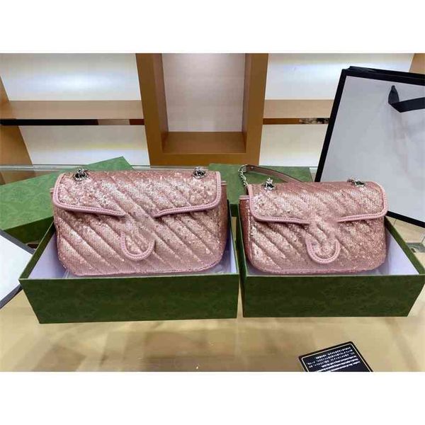 

2021 2021 early spring series marmotn sequin bag luxuryss designerss yw