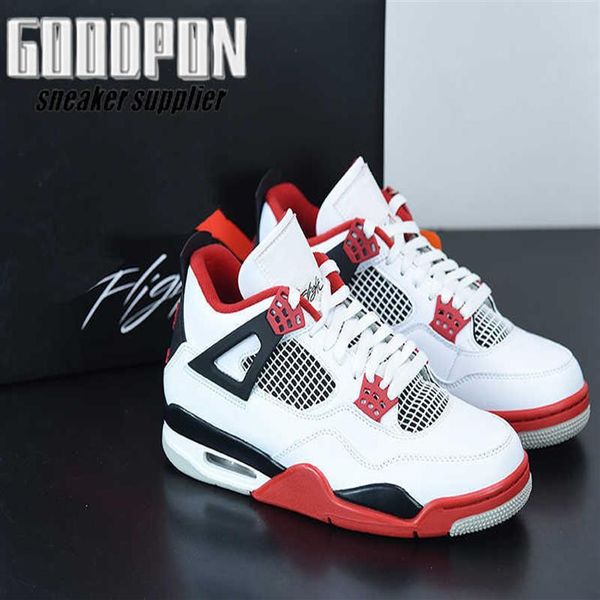 

fire red jumpman 4 4s shoe mens basketball shoes fashion outdoor sneakersa20