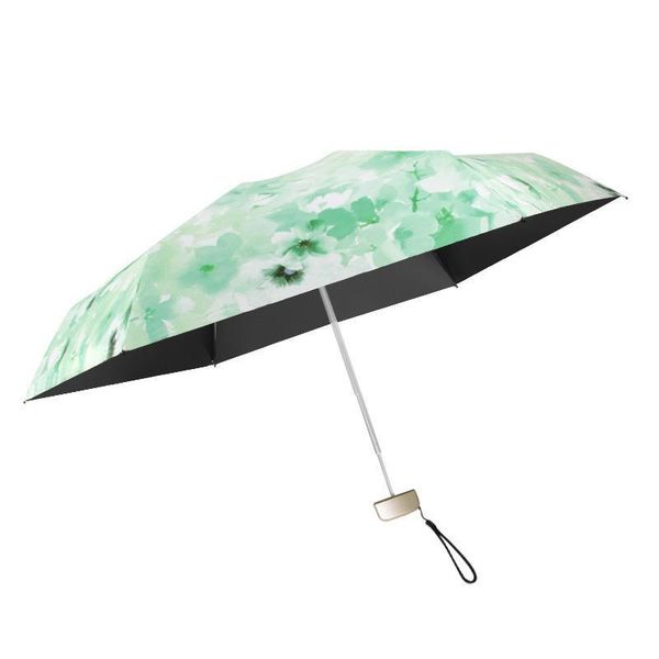 

umbrellas floral folding umbrella rain women anti-uv waterproof portable travel parasol sunny and rainy guarda chuva