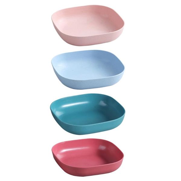 

dishes & plates 4 pcs multipurpose storage bowls anti-drop dinner nonslip sauce