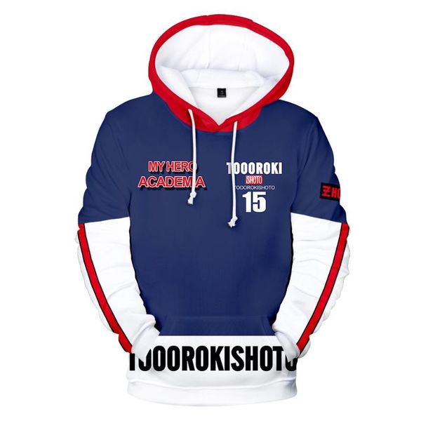 

men's hoodies & sweatshirts kpop anime my hero academia hoodie cosplay costume buko no bnha hooded jacket long sleeve figure hoody, Black