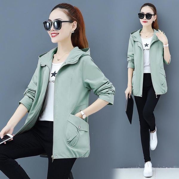 

women's jackets jacket long sleeve causal windbreaker hooded coat zipper lightweight outwear plus short loose, Black;brown