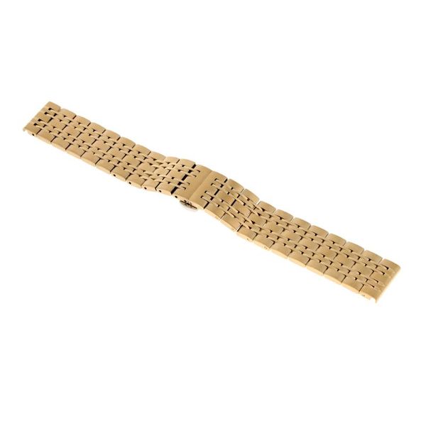 

watch bands luxury stainless steel wristwatch band metal straps replacement 18/20/22mm, Black;brown