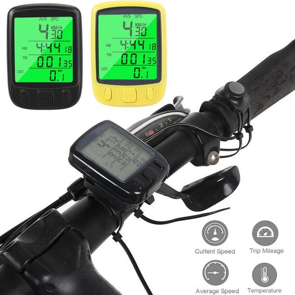 

bike computers bicycle speedometer riding equipment cycling supplies 2 colour 2032 waterproof wireless odometer clock satch
