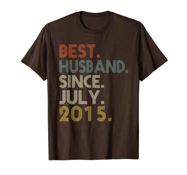 

4th Wedding Anniversary Gifts Husband Since July 2015 Tee, Mainly pictures