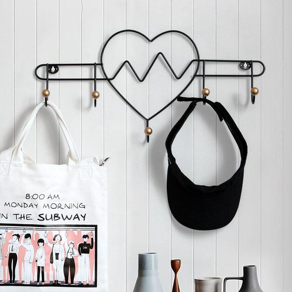

hooks & rails metal stainless steel hook hanger wall hanging clothes coat hat bag towel bedroom living room key holder decoration