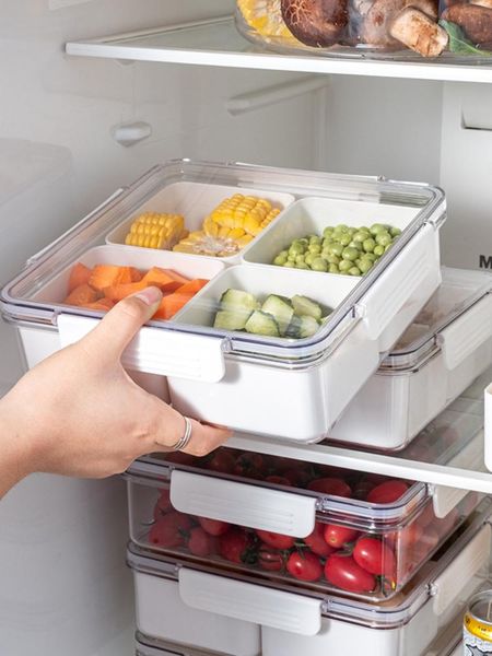 

storage bottles & jars kitchen box snack tray dry fruit decathleted and vegetable multi-functional preservation
