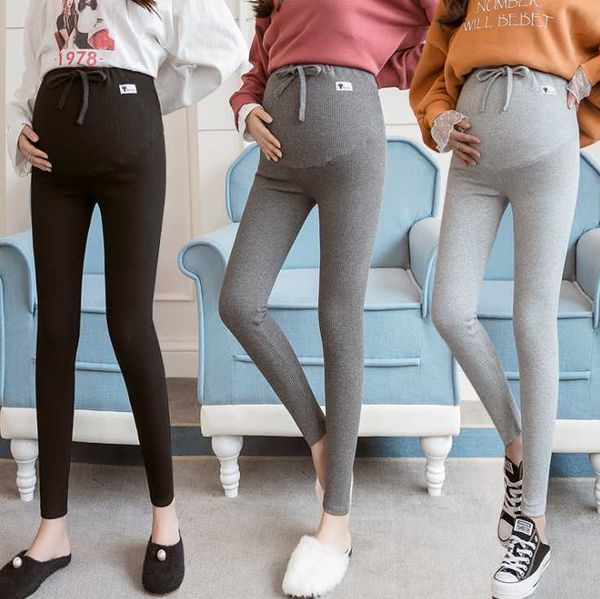 

maternity bottoms leggings adjustable waist pregnant women pregnancy clothes pants ropa mujer embarazada premama enceinte, White