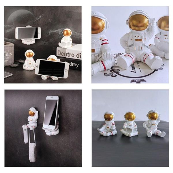 

cell phone mounts & holders creative wall mount glasses holder office home resin ornaments astronauts