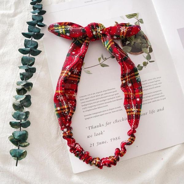 

christmas headbands cotton women ears cute bowknot for girls accessories headband hair band headwears j1c41