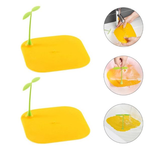 

other bath & toilet supplies 2pcs silicone ser lovely flat bathtub drain