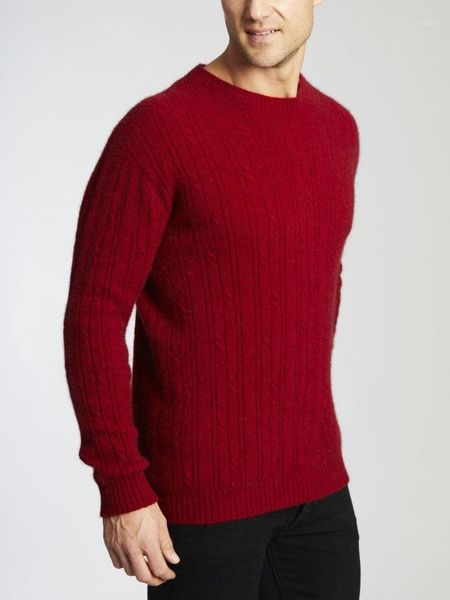 

men's soft merino wool thermal stitch crewneck sweater sweaters, White;black