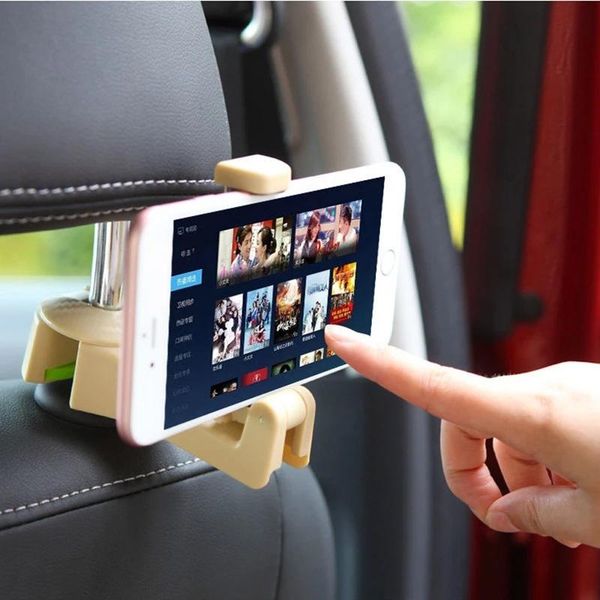 

car organizer phone holder multifunctional rear headrest hook seat back storage rack mounting lock buckle