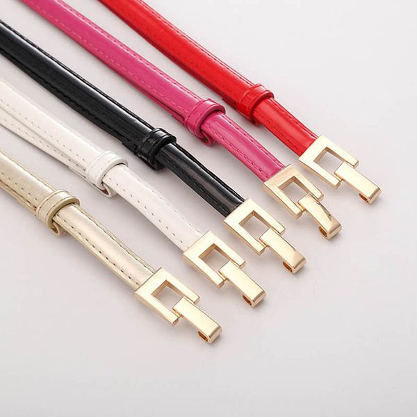 

children belts kids dance girls accessories decorate fashion dress skinny abdominal belt leather b7120, Black