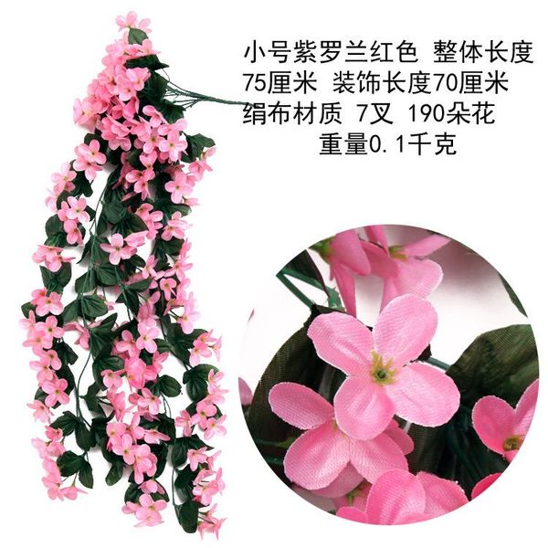 

decorative flowers & wreaths artificial silk violet flower decoration wedding hanging basket orchid vine valentine's day