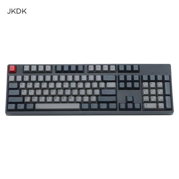 

keyboards jkdk black gray mixed dolch thick pbt 108 87 keycap cherry profile dye-sublimated for mx switches keyboard