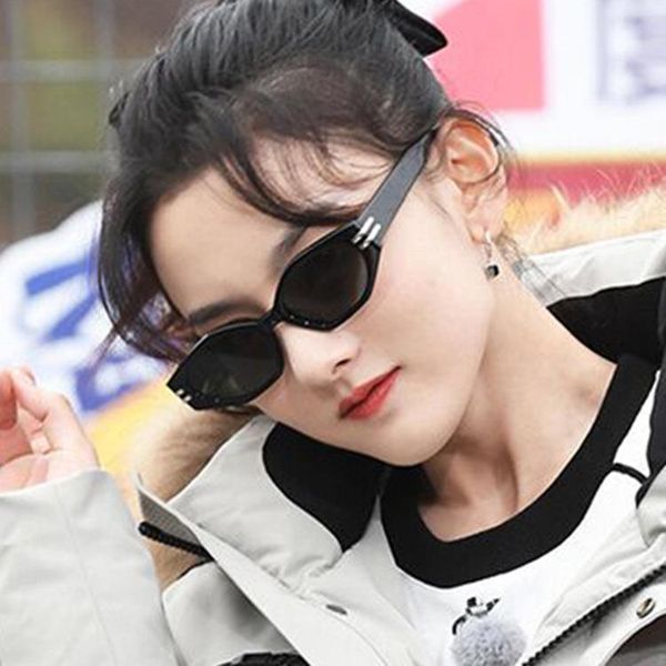 

vintage small cat eye sunglasses women irregular brand designer eyewear uv400 shades glasses masculino, White;black