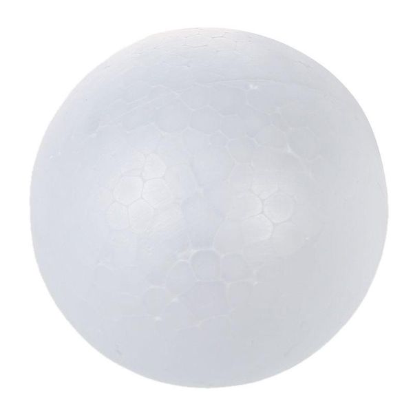 

christmas decorations 10 x 7cm polystyrene ball sphere ornament decoration white