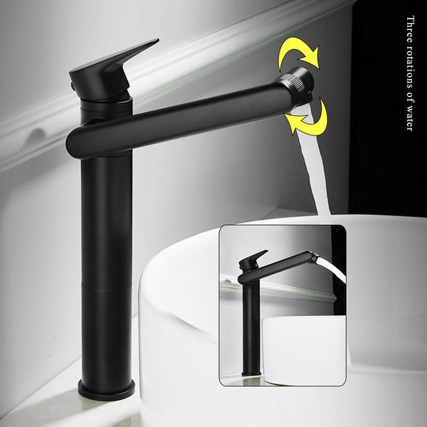 

bathroom sink faucets single lever and cold 1080 degree tap brass lucky cat design gold finished