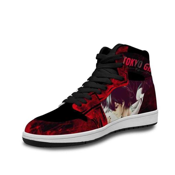 

2021 tokyo ghoul leather basketball shoes korean style for soft low sneakers