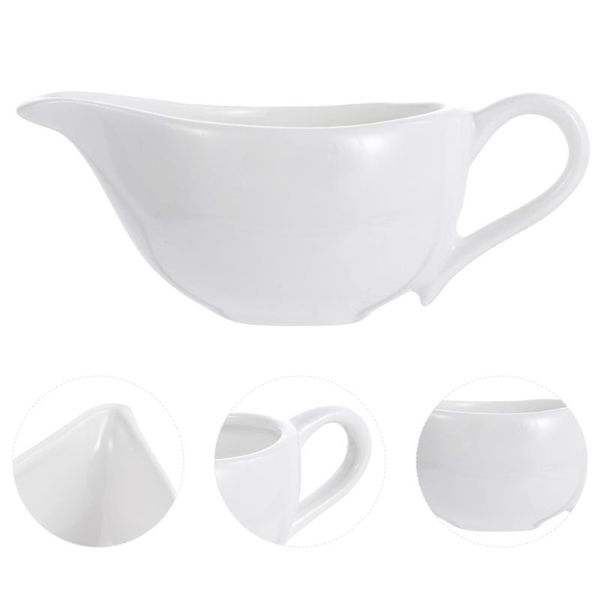 

pcs ceramic sauce boat kitchen gravy practical boats storage bottles & jars