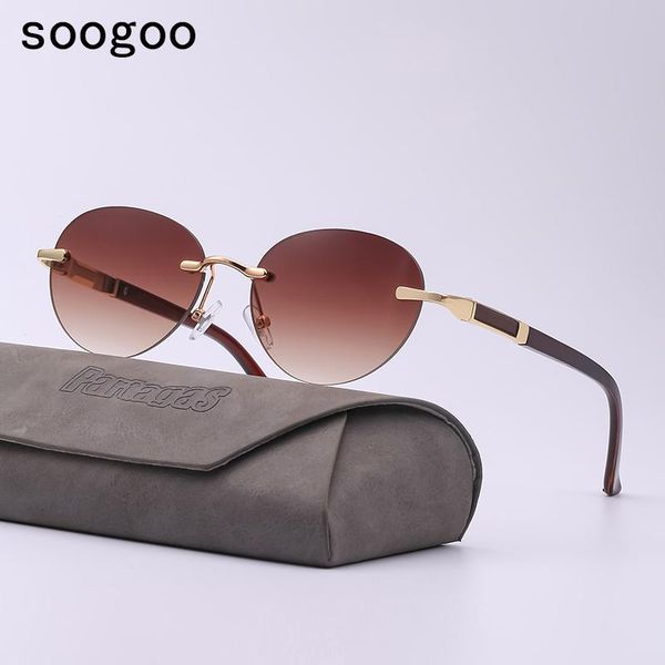 

sunglasses steampunk minimalist stylish classic round retro frameless big lens designer eyewear, White;black