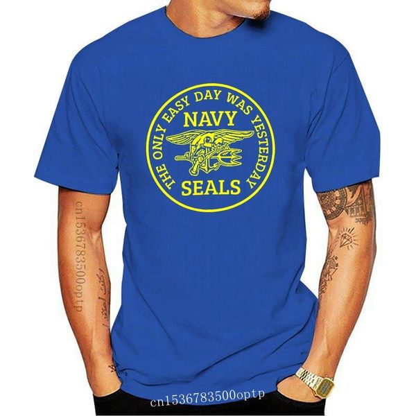 

men's t-shirts navy seal t shirt seals - the only easy day was yesterday t-shirt graphic short sleeves tee cotton 5x tshirt, White;black