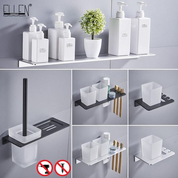 

bath accessory set ellen bathroom accessories shelves toilet brush holder tumble black storage soap els305