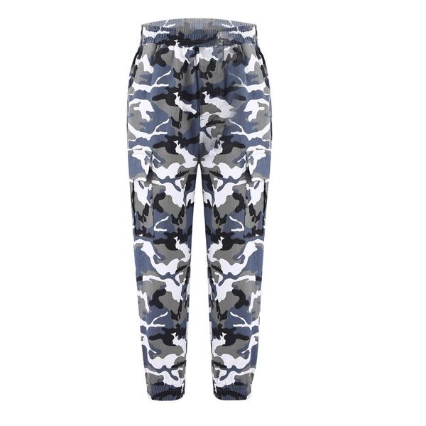 

trousers boys pants camouflage teenage boy multi-pocket kids spring autumn casual streetwear 6-14 years old, Blue