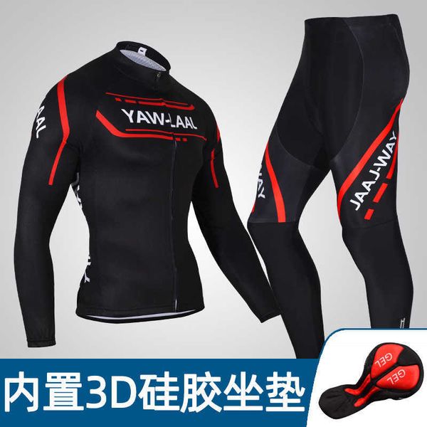

mountain bike riding clothes men's suit spring and summer pants long sleeve clothes bicycle riding equipment can, Gray