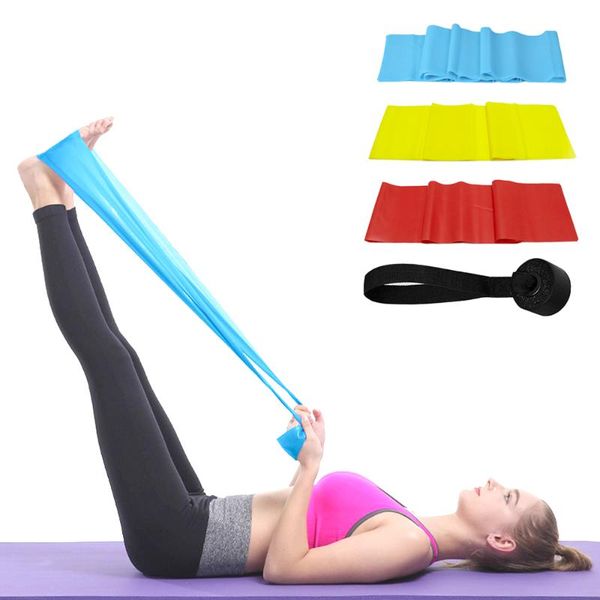 

3-piece set of yoga tension band fitness strength training resistance stretching latex rope equipment stripes