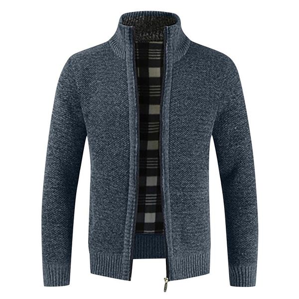 

men's sweaters winter thick business casual sweater coats cardigan men slim fit knitwear outwear warm autumn jumper -4xl, White;black
