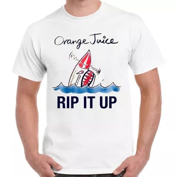 

orange juice rip it up punk retro t shirt 1266, White;black