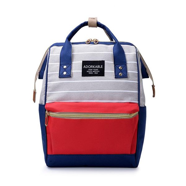 

outdoor bags 2021 korean style women backpack oxford travel bag stripe shoulder for teenage girl school bagpack rucksack knapsack