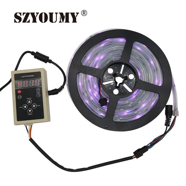 

strips szyoumy dc12v 5m 6803 ic dream magic color led strip rgb light ip67 waterproof 133 program controller