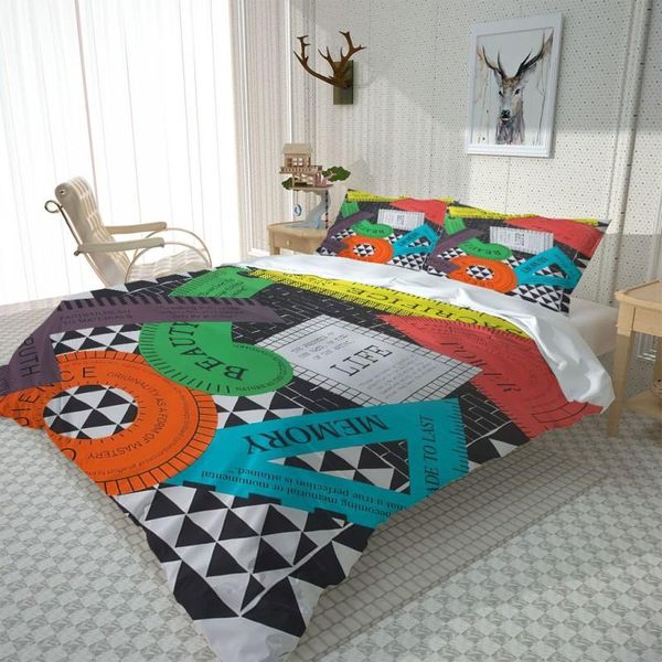 

bedding sets cartoon fun household textiles single bed double duvet cover pillow case sheet boy girl set