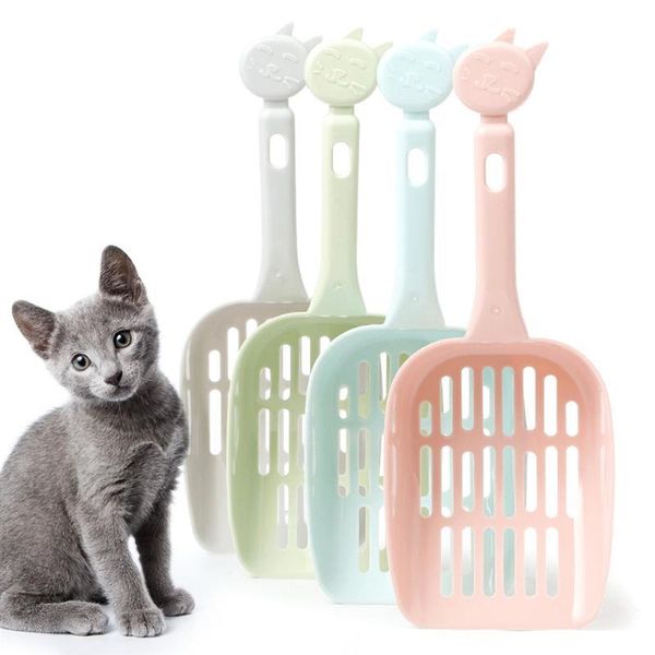 

cat grooming 1pc candy color litter scoop creative ergonomic handle deep shovel kitty pet cleaning supplies random