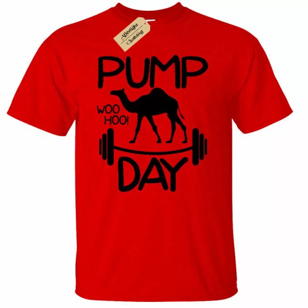 

man pump day woohoo t-shirt graphic workout gym fitness, White;black