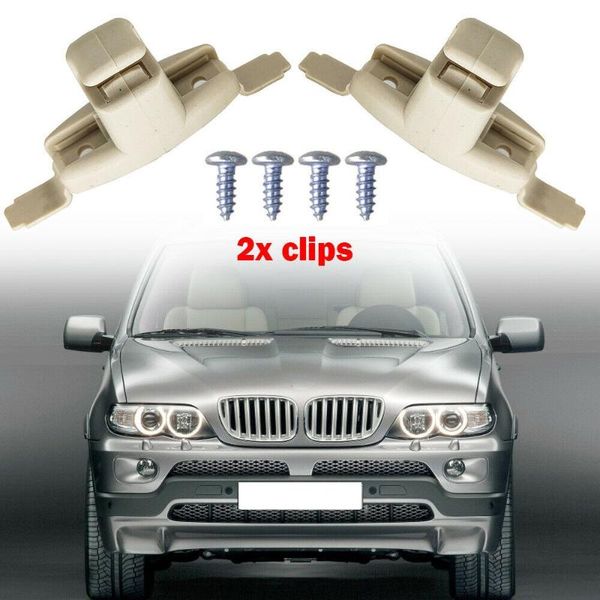 

car sunshade grey 2x sun visor for 3 5 7 series e46 e38 e39 e53 x5 metal beige