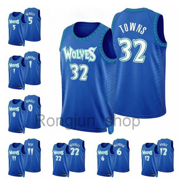 

2021-22 printed minnesotas men karl-anthony towns patrick beverley malik beasley taurean prince anthony 2021/22 75th timberwolve jerseys, Black;red