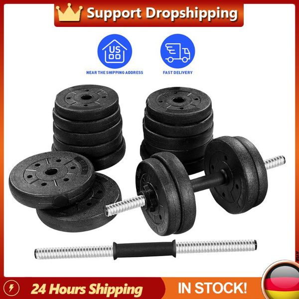 

adjustable a pair of 30kg dumbbell weight set solid fitness safety non-slip dumbbells gym exercise training indoor