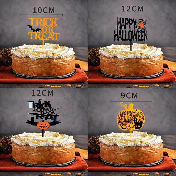 

other festive & party supplies halloween series cake flags decoration supply happy letter specter pumpkin acrylic er card