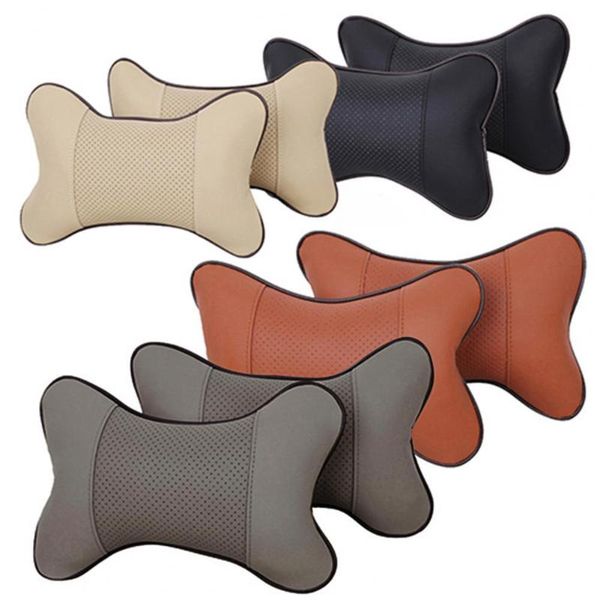 

interior decorations 1 pair car seat headrest head neck pillow comfortable soft pad rest support cushion auto in