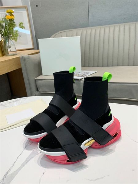 

quality socks shoes stretch speed trainer casual shoes black shock absorption men woman speed mid-trainer sneakers, Black;red