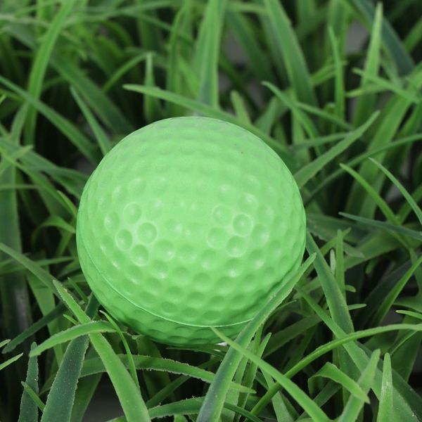 

golf balls 30 pcs practice indoor training aid pu slow rising toys (42mm, green)
