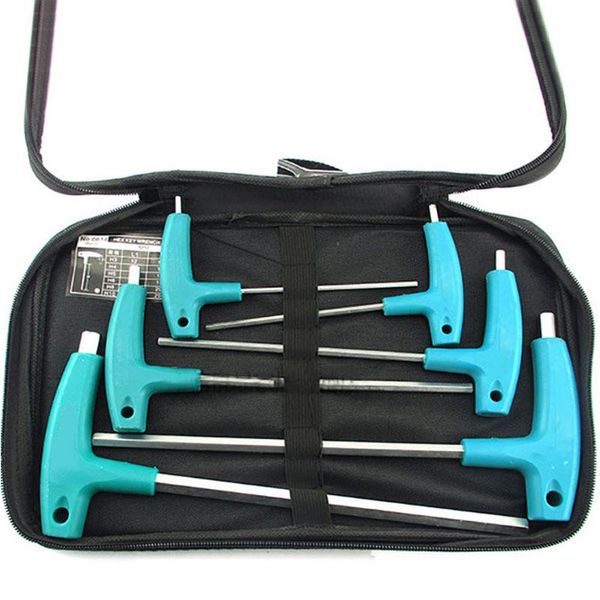 

6pcs/set allen hex key wrench t handle inner hexagon 3mm 4mm 5mm 6mm 8mm 10mm s2 steel hand tool spanner tools