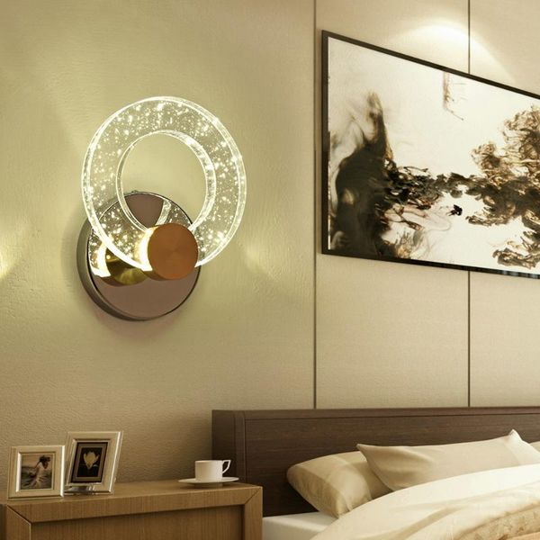 

wall lamp modern minimalist american crystal led living room creative personality bubble bedroom bedside lm4151634