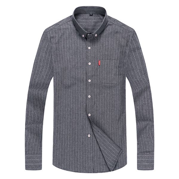 

style mens shirts striped business casual soft dress social shirts regular fit male shirt big size xxl, White;black