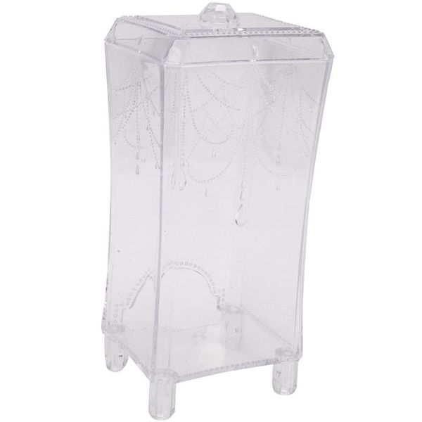 

storage boxes & bins makeup cosmetic case practical large capacity holder cotton pad swab box organizer plastic tool